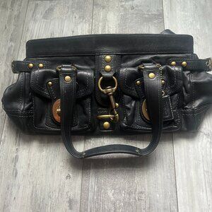 COACH Leather 65th Anniversary Legacy Mandy Satchel Shoulder Bag